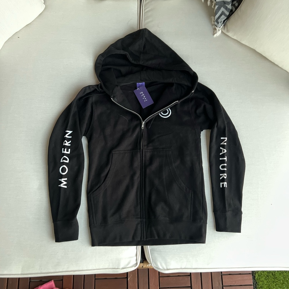 MONAT black zippered hoodie